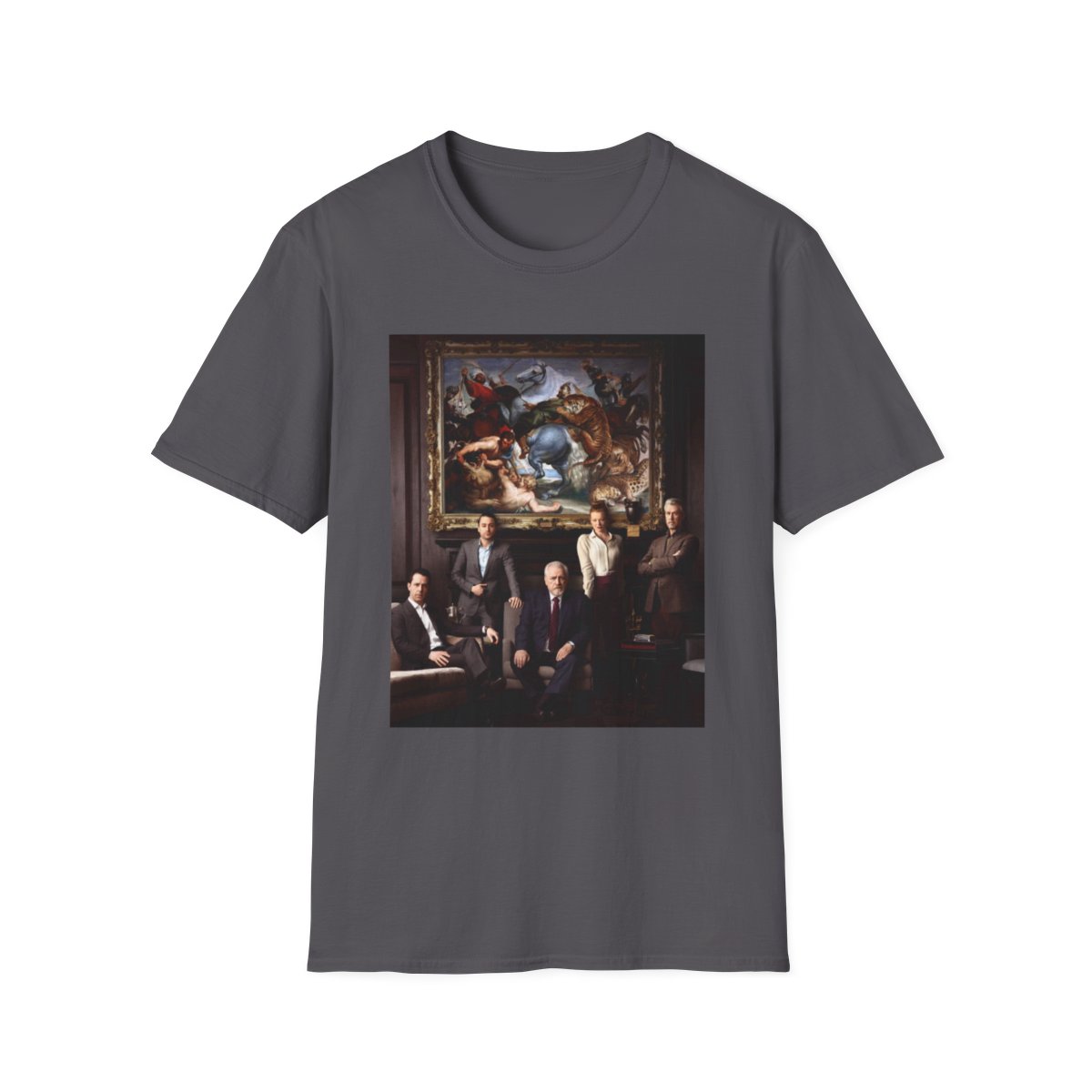 Baroque Painting Collage T-Shirt | Classic Art Scene Print | Succession - alternate angle 5, merchandise