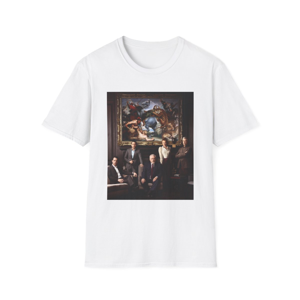 Baroque Painting Collage T-Shirt | Classic Art Scene Print | Succession