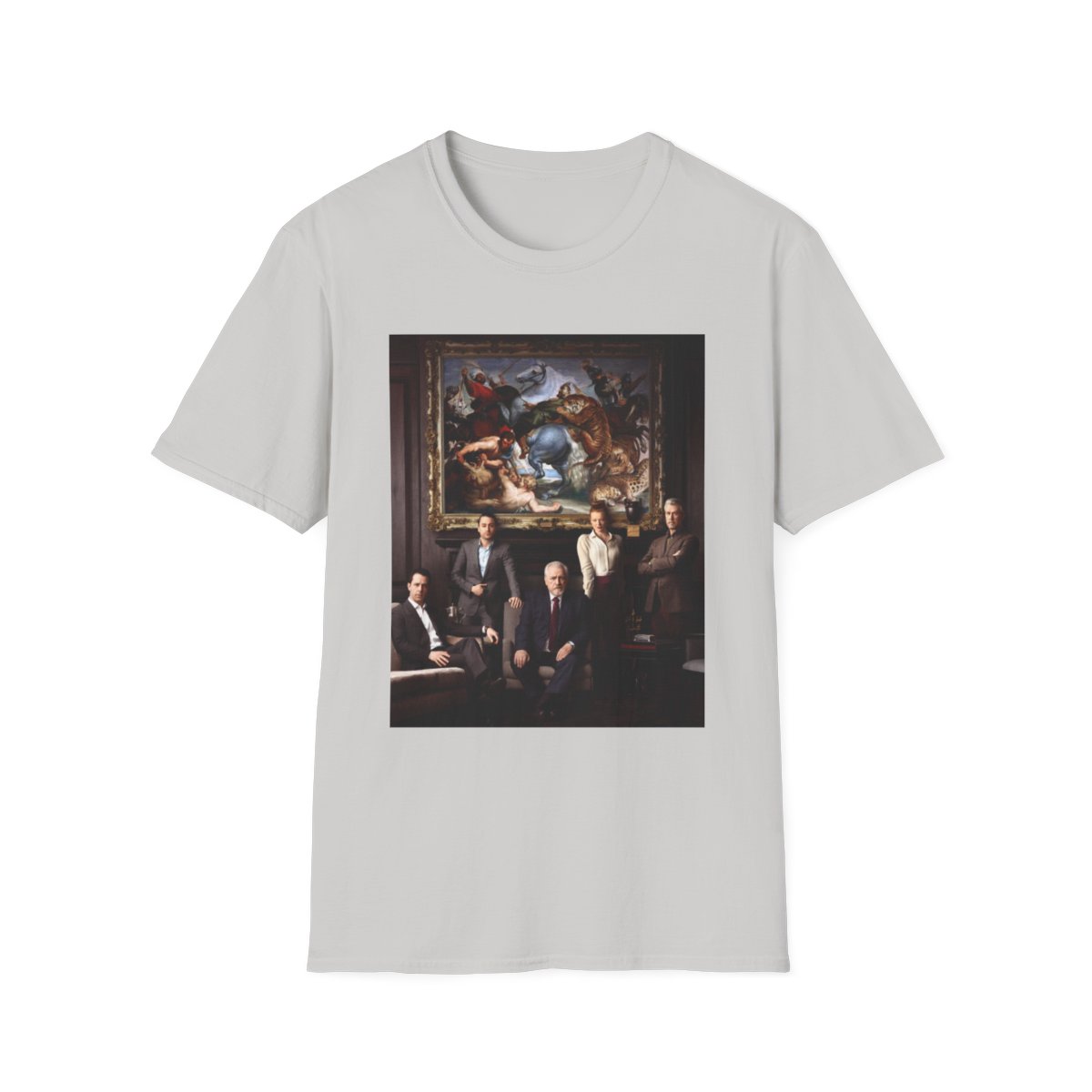 Baroque Painting Collage T-Shirt | Classic Art Scene Print | Succession - alternate angle 4, merchandise