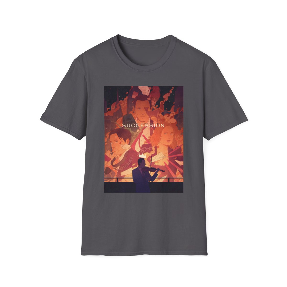 Succession TV Series Poster T-Shirt | Dramatic Cast Art | Succession - alternate angle 4, merchandise