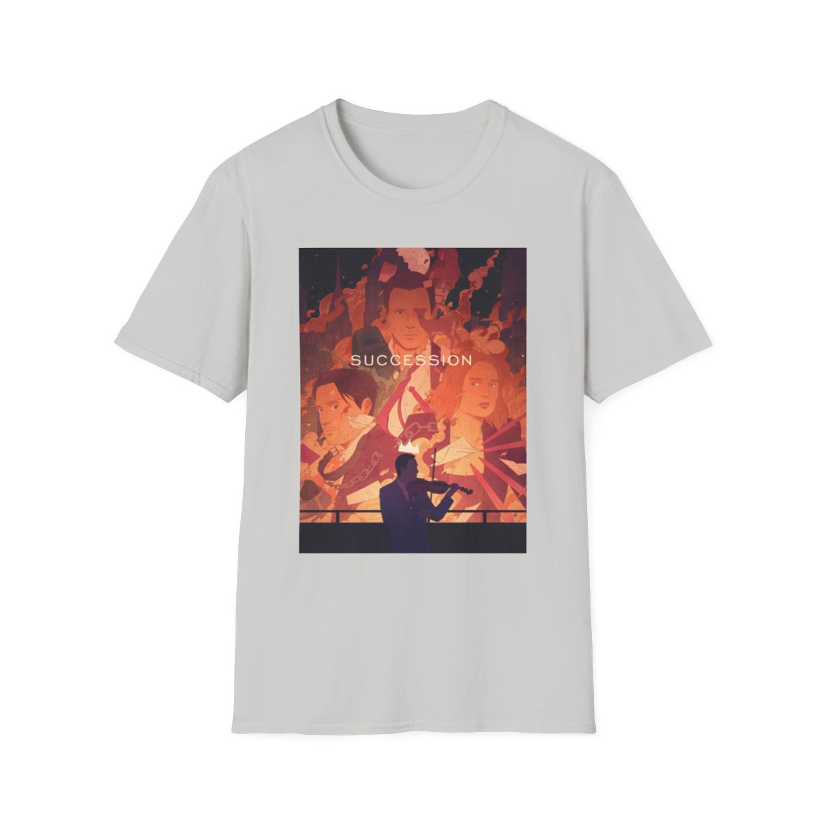 Succession TV Series Poster T-Shirt | Dramatic Cast Art | Succession - alternate angle 3, merchandise