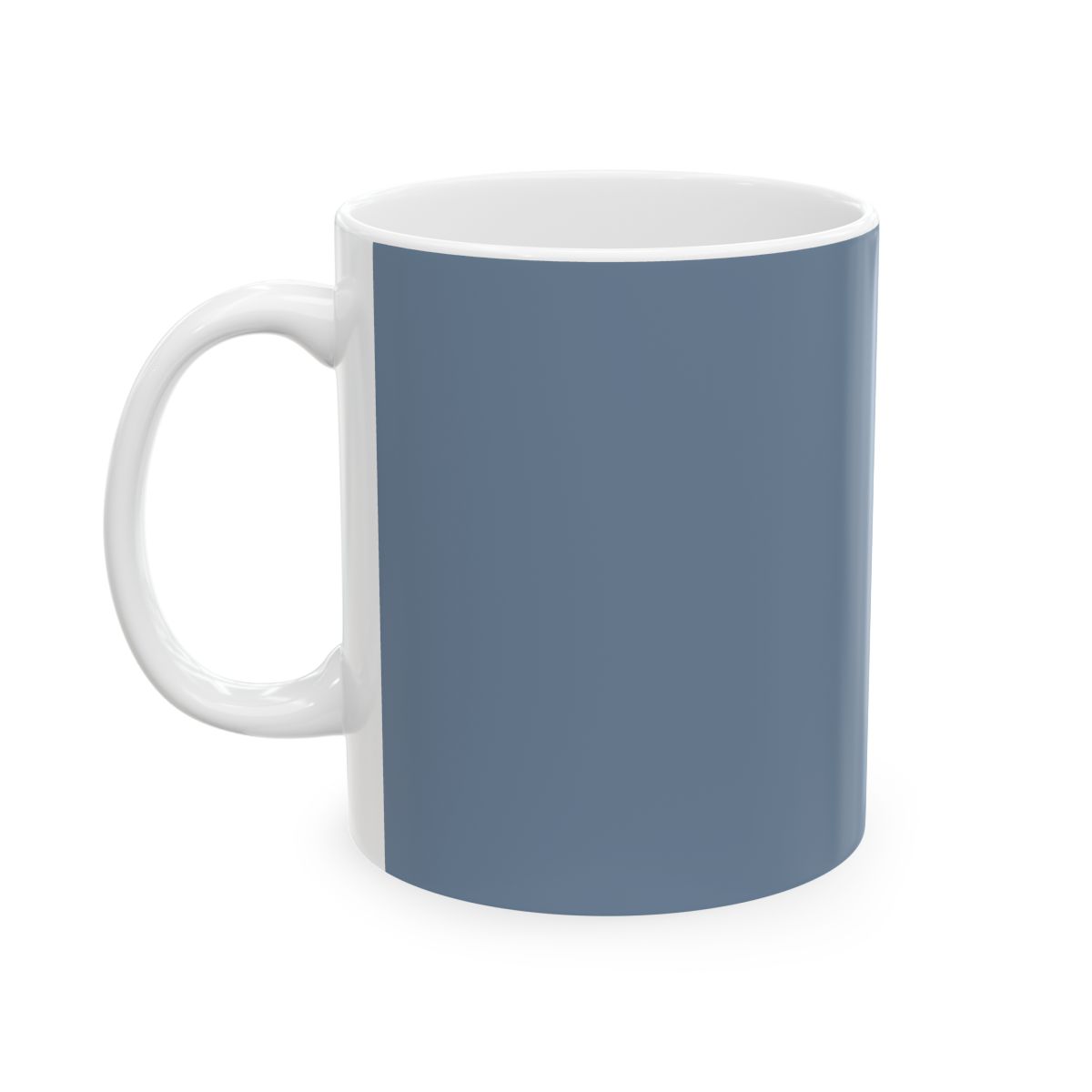 Minimalist Blue Landscape Mug | Ceramic Coffee Cup | Succession - alternate angle 3, merchandise