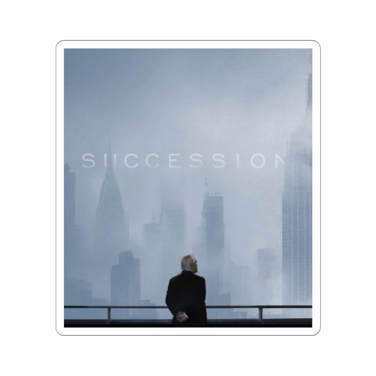 Succession TV Poster Sticker | Kiss-Cut Sticker | Succession
