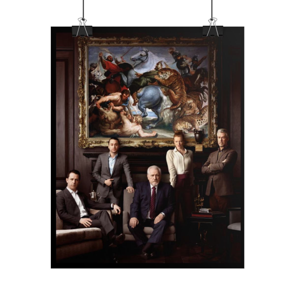 Dramatic Portrait Group Photo Poster | Rolled Poster | Succession