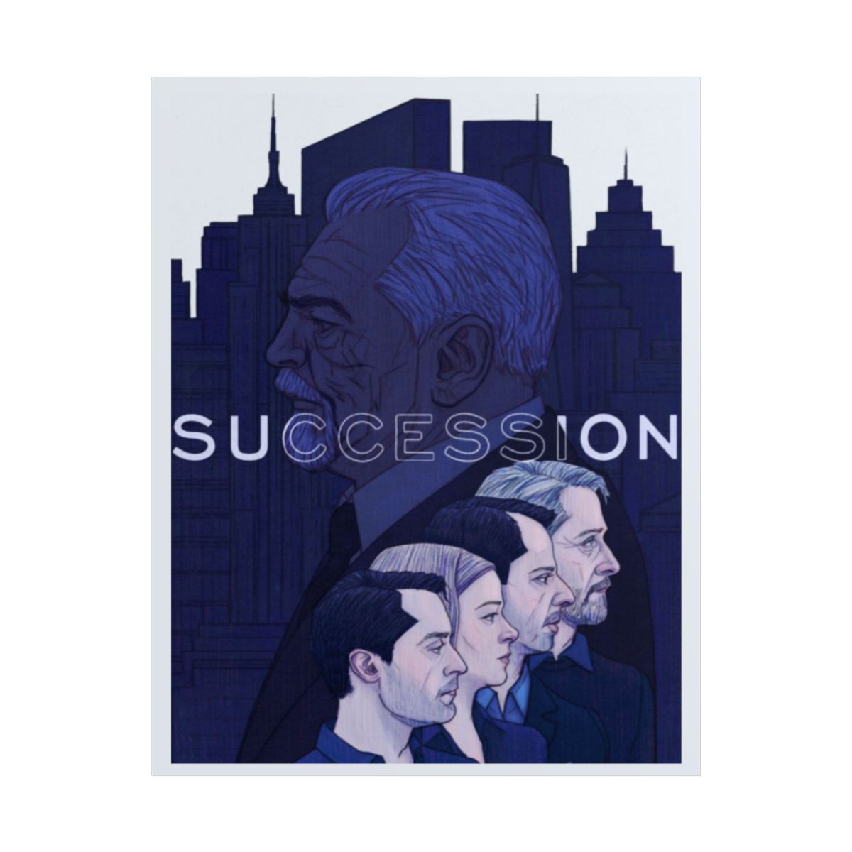 Succession TV Series Character Portrait Poster | Rolled Poster | Succession